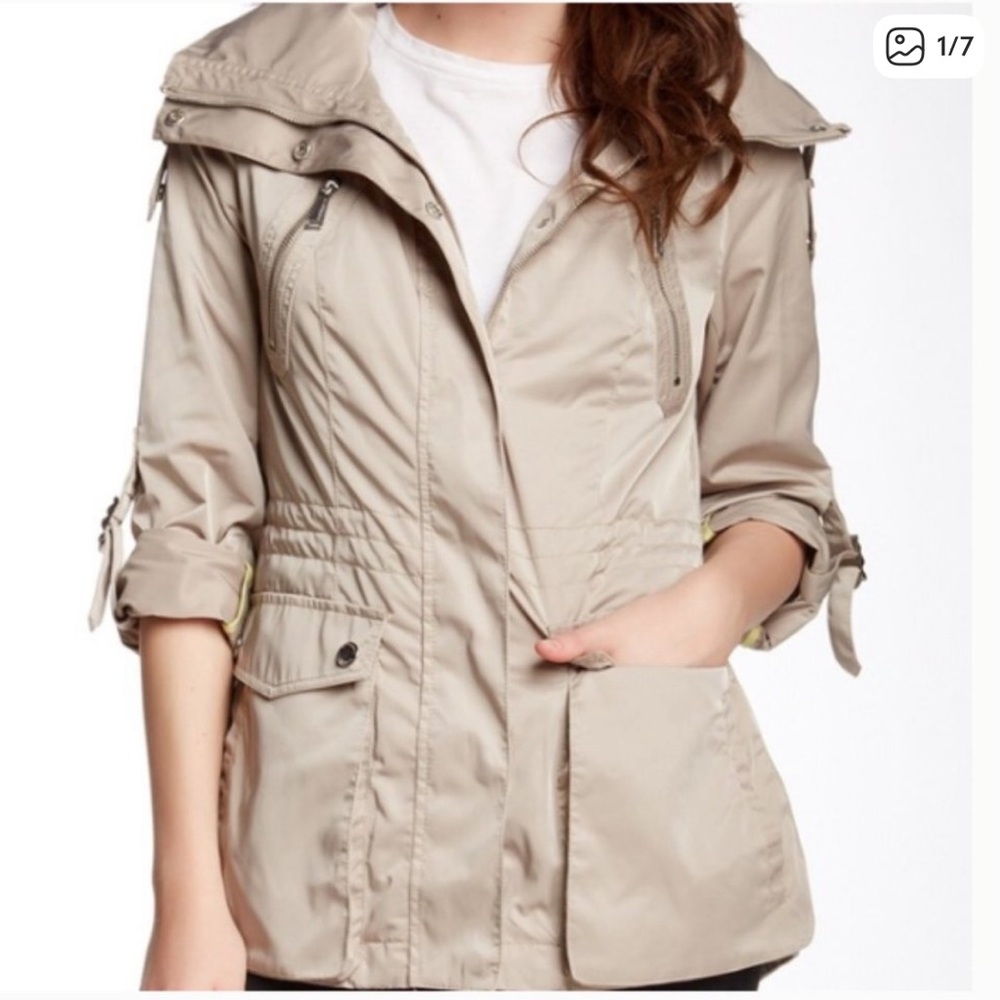 Bcbgeneration Beige Utility Jacket With Hood - image 1